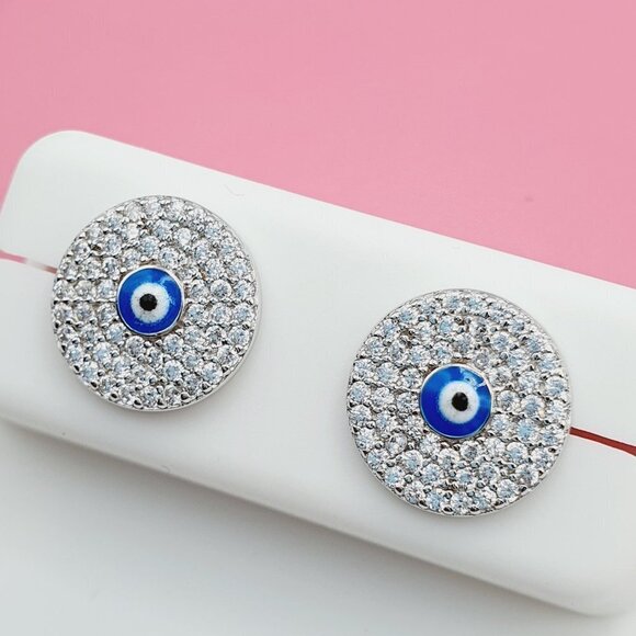 "925 Sterling Silver Cubic Zirconia Earrings, U19254552 - Picture 2 of 9